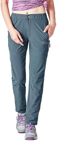 donhobo Damen Outdoorhose Wanderhose Quick Dry Trekkinghose | Ultraleichter Verschleißfester UV-Schutz Atmungsaktiv Sommer Freizeit Trekking Campinghose Funktionshose