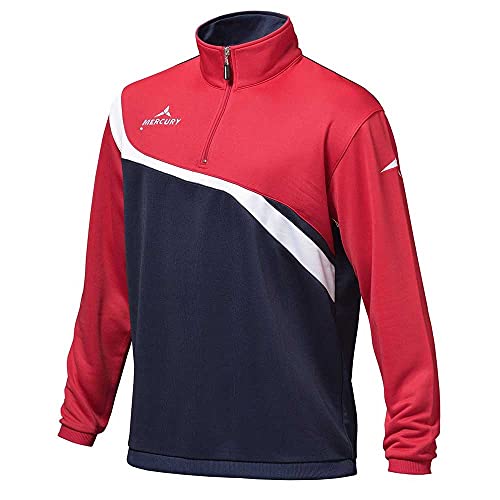 Mercury Unisex Trainingsjacke Norwegen Jacke, Rot-Marineblau, L