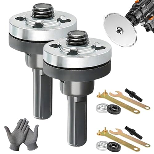 Conversion Angle Grinder Adapter, Angle Grinder Adapter for Drill, Heavy Duty Metal Drill Attachment, Versatile Conversion Accessory for Home and Industrial Projects (2PCS)