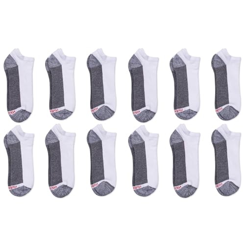 Hanes Men's Max Cushion Low Cut Socks, 6 and 8 Packs2