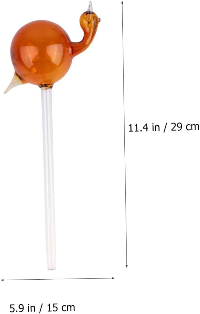 Toddmomy Snail Shape Glass Automatic Plant Waterer for Hanging Patio Plants image 5
