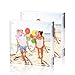TWING Premium Acrylic Photo Frame Magnet Photo Frame 4x4-12 + 12MM Thickness Clear Picture Frame (2 Pack)