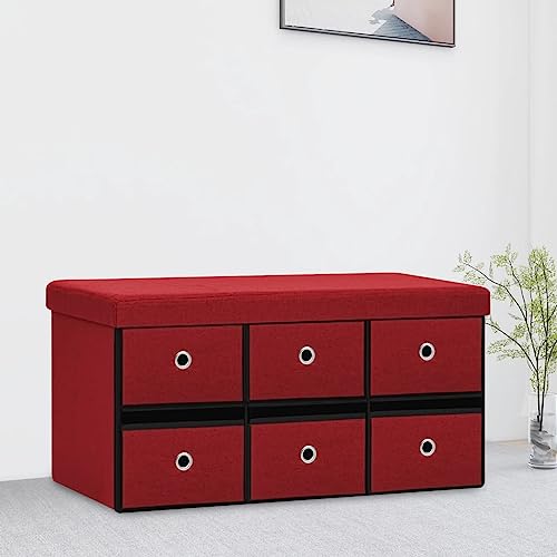 SooIarix Banco plegable con espacio de almacenamiento