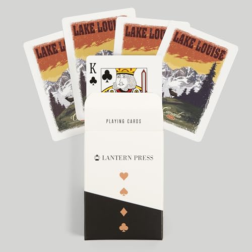 Lantern Press Lake Louise, 52 naipes Poker miniatura 6