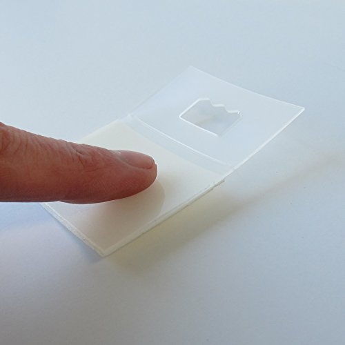 Picture Hangers Adhesive - 100 Pack - Plastic Sawtooth Adhesive Picture Hanger - Foamboard Hanger #TOP4