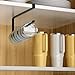Quehun 2 PCS Tumbler Lid Organizers, Ample Lid Capacity Up to 30 Lids, No Adhesive No Drill Yeti Lid Organizer Holder Inside Cabinet, Space-Saving Stanley Tumbler Cup Lid Holder Organizer for Kitchen
