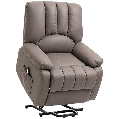 HOMCOM Fauteuil Relax électrique Gris