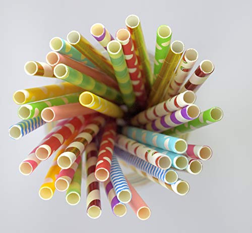 Pitillos de papel biodegradables 150 unidades surtidas miniatura 2