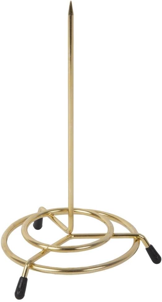 Olympia Receipt Spike, Gold, Stainless Steel, Size: 150(H) x 150(Dia), Bill Spike, Order Spike, C568