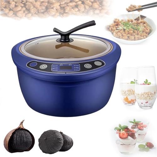 DPQICHH Máquina fermentadora de ajo Negro de 6 litros, Caja de fermentación de ajo Completamente automática Comercial, Rango de Tiempo 1-168 H, con Rejilla de fermentación de Tres Capas