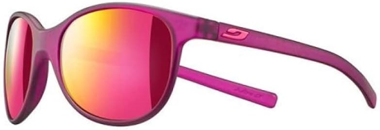 Julbo Lizzy Youth Sunglasses, Translucent Matte Violet Frame - Spectron 3 Brown Lens w/Pink Mirror