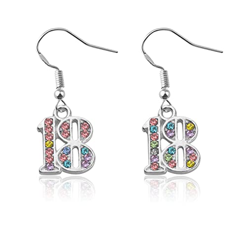CENWA Tiny 16th/18th/21st Birthday Earrings 16/18/21 Year Old Gift 16th/18th/21st Birthday Earrings Gift