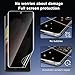 JZG 2 Pack Privacy Screen Protector for Samsung Galaxy S21 Ultra, Anti Spy S21 Ultra Soft Film With Fingerprint Compatibility, Bubble Free