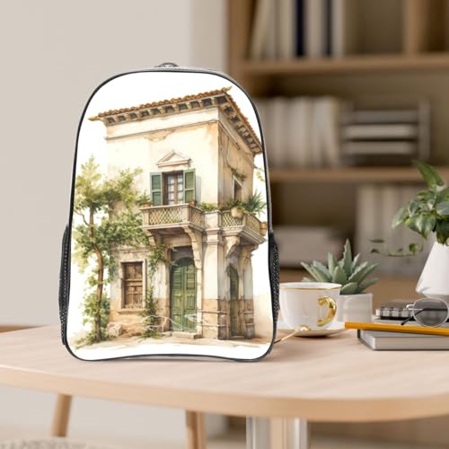Sac à dos transparent durable imprimé grec et romain de haute qualité - 5