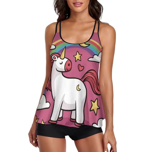 Tankini licorne robe de plage et shorty pour vos vacances au soleil