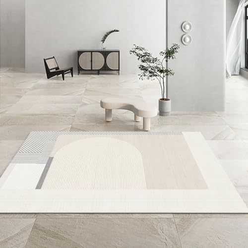 Frisence 北欧風 洗える カーペット 160×230cm 厚手 シャギーラグ 防音 防寒対応 マイクロファイバー素材 滑り止め付き ふわふわ やわらかい ホットカーペット対応 ペット・リビング・寝室・子供部屋・ダイニング用 FRISY04-D28