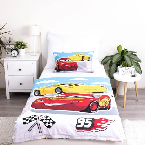 Funda nórdica Cars 100 x 135 cm de algodón para noches mágicas 3