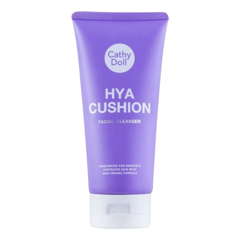 Cathy Doll Hya Cushion Facial Foam Cleanser, Face Wash, Nourishing, Soothing, Hydrated - 120ml (All Skin Type For Men & Women)