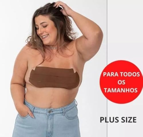 Kit 3 unid. Fita Adesiva Levanta Seios - Sutiã Invisível Push Up - Bege - Boop Tape SEGURA SEIOS LEV