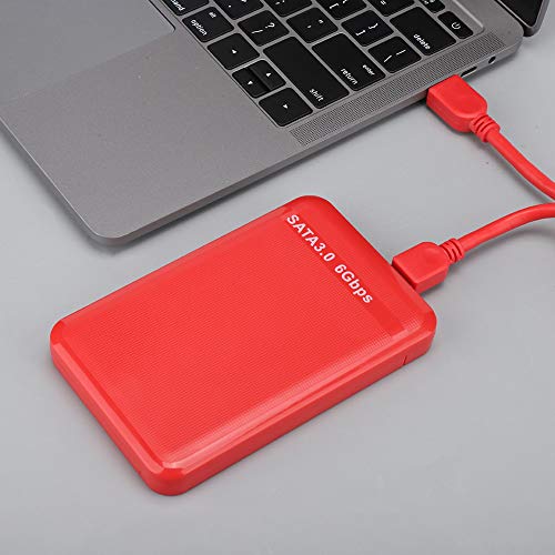 Caja externa Qiilu 2.5 pulg USB 3.0 SATA 6 Gbps roja miniatura 5