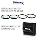 Ultimaxx 52MM Complete Lens Filter Accessory Kit for Lenses with 52MM Filter Size: UV CPL FLD Filter Set + Macro Close Up Set (+1 +2 +4 +10)