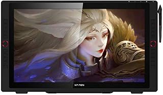 XPPen Artist24 Pro 23.8 Inch Drawing Monitor 2K QHD Drawing Pen Display with 20 Customizable Shortcut Keys and Tilt Suppported Passive Pen Black
