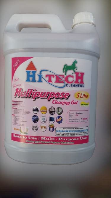 Hi Tech Cleaners Multipurpose Cleaning Gel 5 Ltr (Pack of 1) : Amazon ...