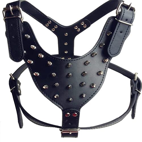 Btdcfy Spiked Studded Dog Harness Vest Harness 26"-34" Chest Spikes Harness For Medium And Large Dog Pit Bull,Mastiff, Boxer, Bull Terrier #TOP1