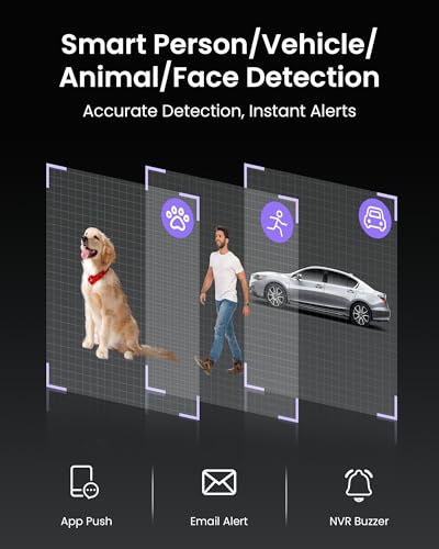 Image of Loocam 8CH PoE Security Camera System 4K Color Night Vision with 2TB HDD