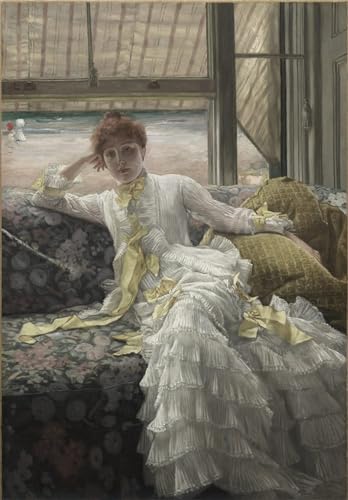 Toile murale abstraite Jacques de qualité premium peinture de salon bord de mer 60x90cm