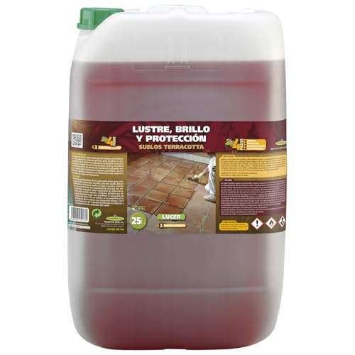 Monestir - LUCER Lustre y Protección para Suelos Terracotta o Barro. Acabado BRILLO - 25 Litros