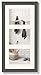 Produktbild walther design Bilderrahmen grau 3x 13x18 cm Galerie mit Passepartout, Home Holzrahmen HO338D