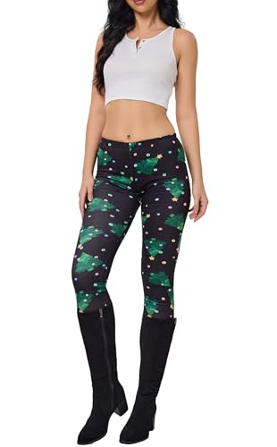 Image of sissycos Women's 80s Leggings Neon Artistic Splash Printed Buttery Soft Stretchy Pants
