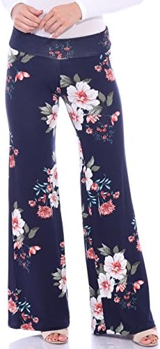 Popana Womens Casual Print Palazzo Pants Plus Size Made in USA 3X ST94 Paisley
