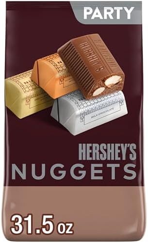 HERSHEY'S Nuggets Chocolates Assortment, Party Bag, 1 Pound (898 g)