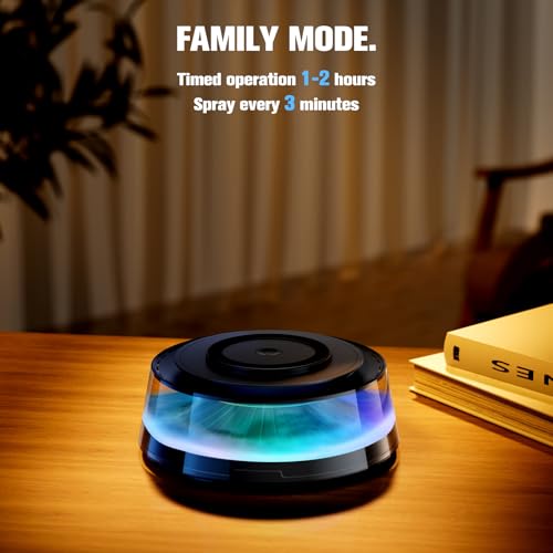 Image of Wireless Charging Car Diffuser with Dual Aromatherapy Storage & Humidifier - Essential Oil Car Air Freshener, Portable Travel Diffuser for Long-Lasting Scents, Smart Car Accessories for Men /Home
