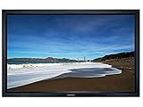 Monoprice Fixed Frame Projection Screen (8cm Aluminum Frame with Velvet Wrapped) - HD White Fabric,...