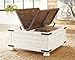 Signature Design by Ashley Wystfield Farmhouse Coffee Table with Storage, Hinged Lift Top, Wood, 36