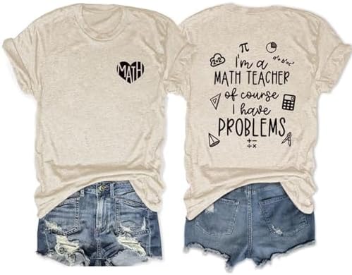 Math Teacher Shirt Women Pi Day Shi...
