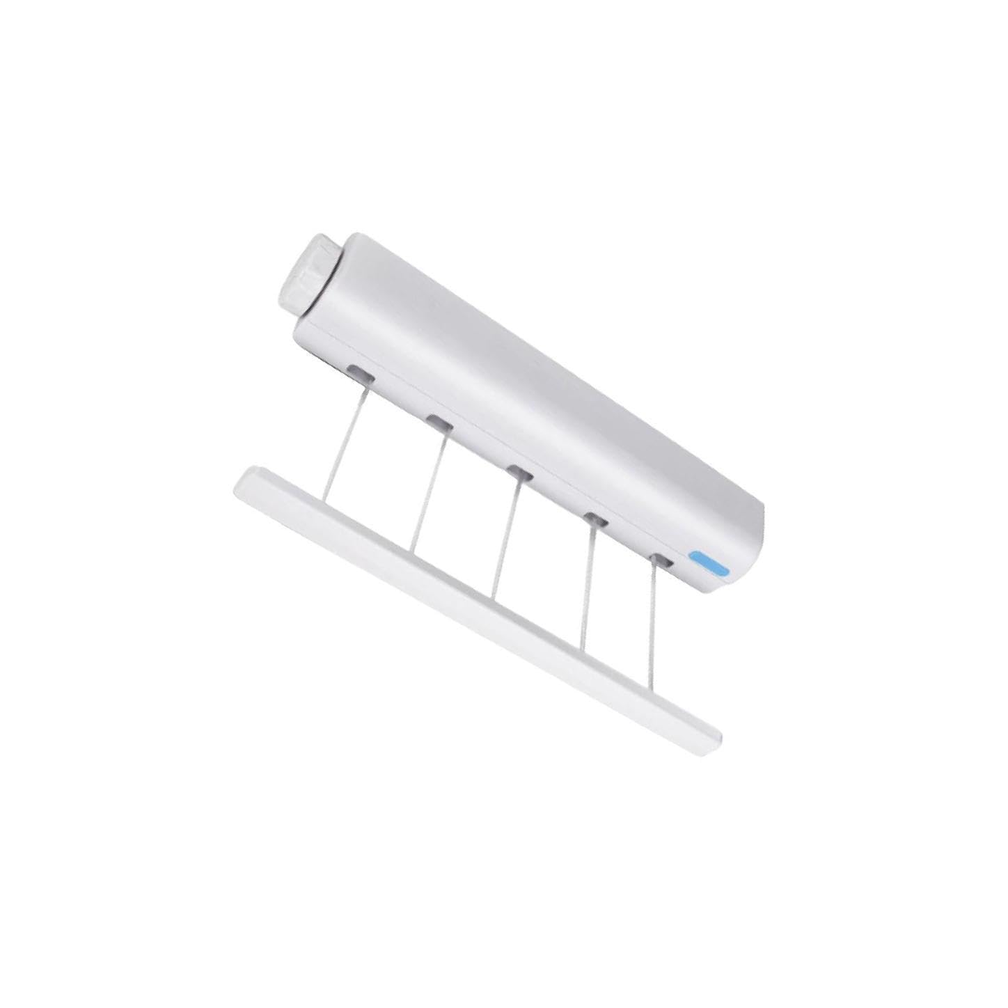 QLECXZI Indoor Clothesline With Smart Effortlessly Drying Delicates And Everyday Wear Inside MaterialABS Plastic 4 Rope Size29.4x6.3x6cm/11.57x2.48x2.36inch, 5 Rope, 29.4x6.3x6cm