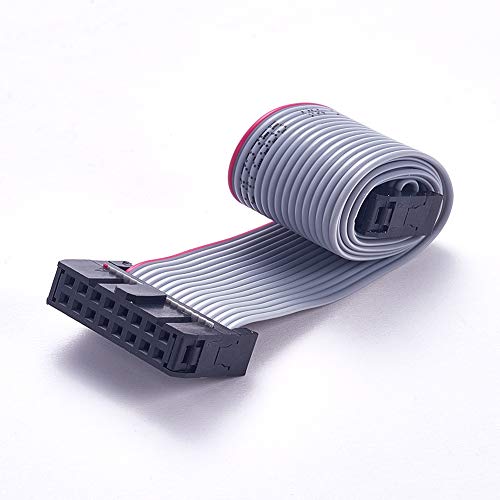Jutagoss Gray Wire Flat Ribbon Cable Connector IDC Connector 16pins FC 2.54mm Pitch 2pcs