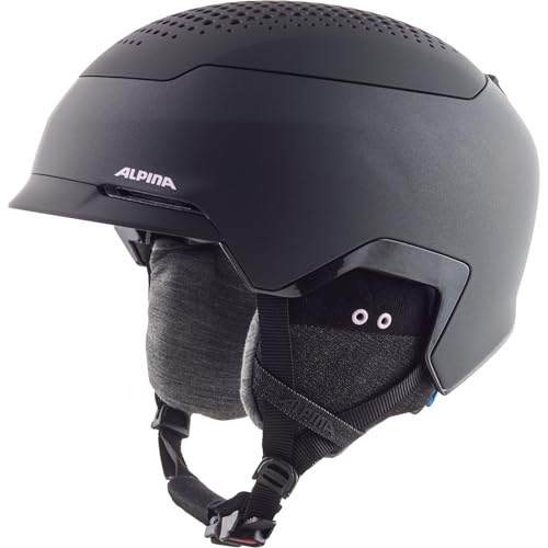ALPINA GEMS - sicherer, perfekt klimatisierter und komfortabler Skihelm für Erwachsene, mit waschbarem Innenfutter - Black-Rose matt - S (51-55 cm)
