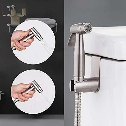 Ensemble de robinets de salle de bain en acier inoxydable brossé