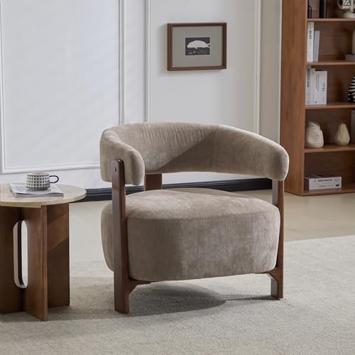 Sillón moderno plegable Marrón claro miniatura 3