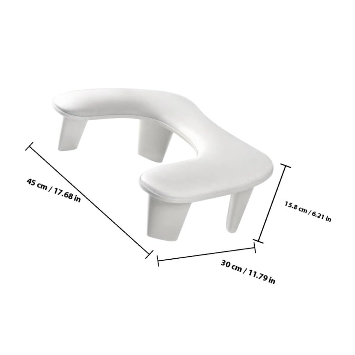 Portable U-shaped Manicure Arm Rest for Nails with Detachable Structure and Easy to Clean Pu Material, Comfortable Hand Pillow for Nail Art and Workspace Use