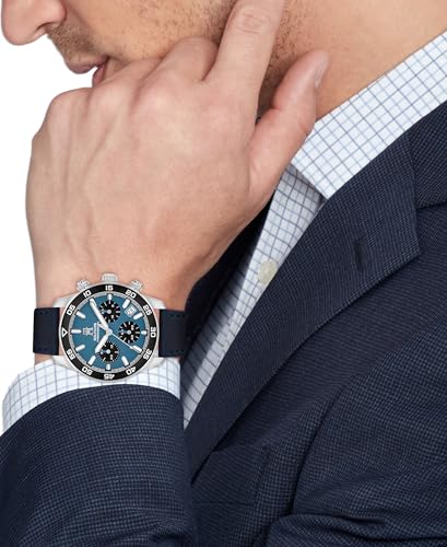 Montre Chronographe À Bracelet En Cuir Th85 Watch - vue 5