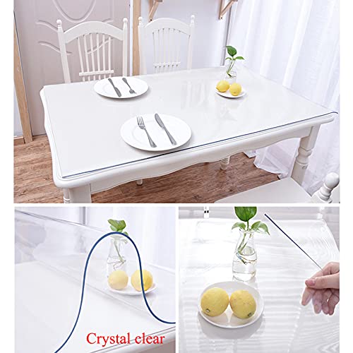 Housse de table transparente pour protéger le bureau des enfants et les repas - 4
