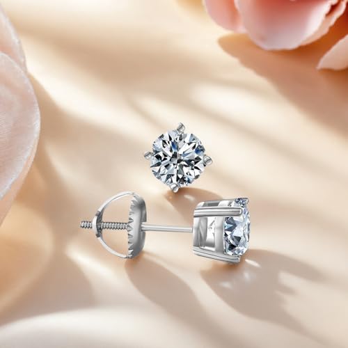 Studs 8mm de laboratoire sans irritation en argent - 3