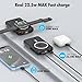 Wireless Portable Charger 10000mAh,3-in-1 Magnetic Power Bank with Built-in Cables LED Display,22.5W Fast Charging Mag-Safe Battery Pack for iPhone 15/14/13/12, Apple Watch Series, Airpods (Black)