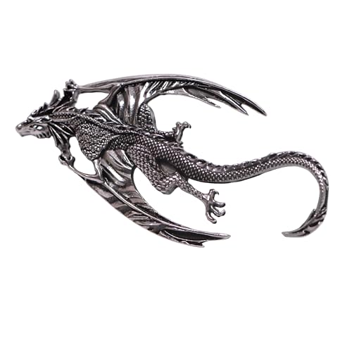 Image of 2PCS Retro Viking Brooch For Women Dragon Brooch Talisman Jewelry, Gift For Men
